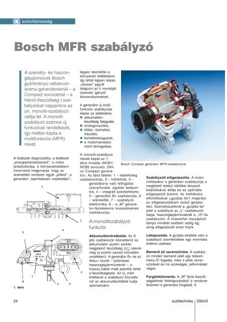 Bosch MFR szabályzó