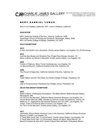 NGL CV - Charlie James Gallery