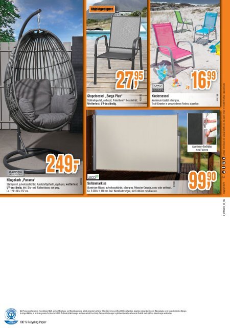 Gartenmöbel-Katalog 2015 gültig bis 30.06.2015