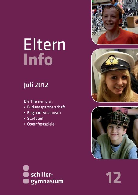 Elterninfo 12 vom Juli 2012 - Schiller Gymnasium