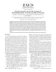 Synthesis, Assembly, and Thin Film Transistors of ... - Colin Nuckolls