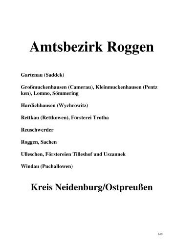 Amtsbezirk Roggen