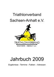 Jahrbuch des TVSA 2009 - Triathlon Verband Sachsen Anhalt eV