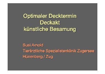 PDF Optimaler Decktermin - Animalreproduction