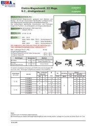 Elektro-Magnetventil, 2/2 Wege, N.C., direktgesteuert - Esska