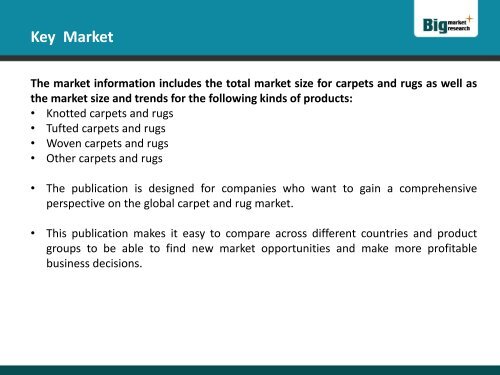 Global Carpet and Rug Market to 2018 - Market Size, Growth, and Forecasts in Over 50 Countries