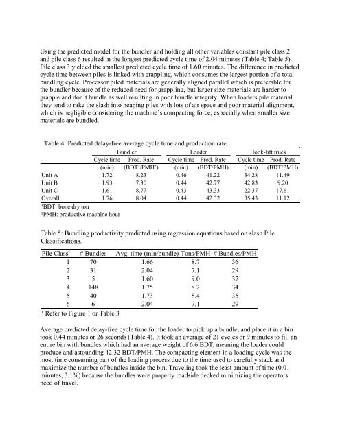 Combining slash bundling with in-woods grinding operations