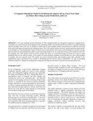 A Computer Simulation Model for Predicting the ... - Virginia Tech