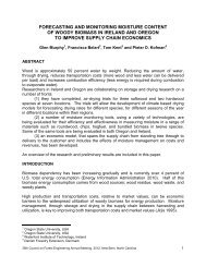 forecasting and monitoring moisture content of woody biomass in ...