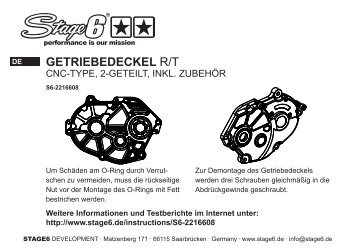 Stage6 R/T GETRIEBEDECKEL