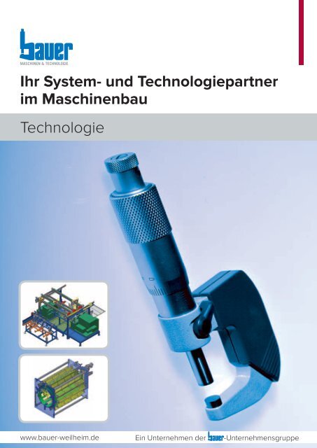 Flyer - Bauer Maschinen & Technologie