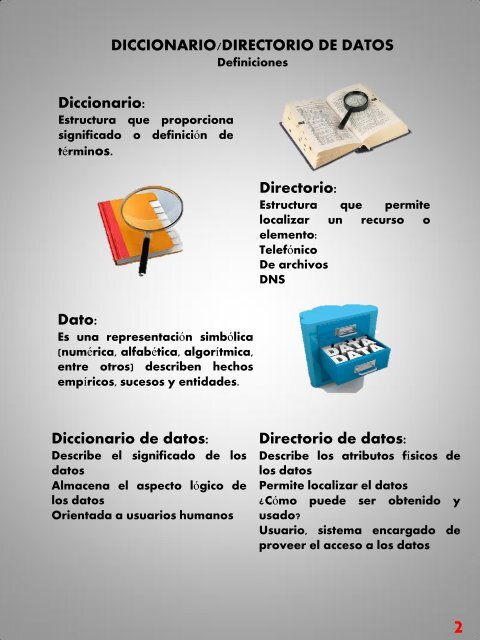 Un archivo de hechos define