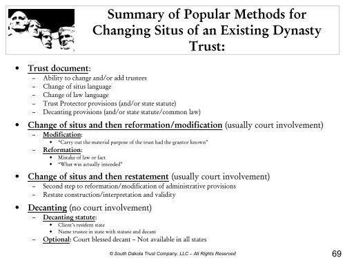 Unlimited Duration Trusts - Minnesota CLE