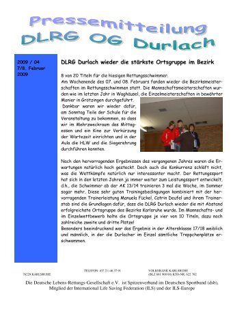 2009 04 - DLRG Ortsgruppe Durlach eV