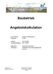 Angebotskalkulation Baubetrieb - shmp.de