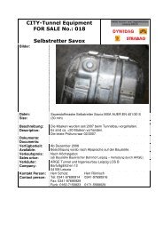 CITY-Tunnel Equipment FOR SALE No.: 018 Selbstretter Savox