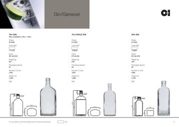 European Gin Products Catalogue