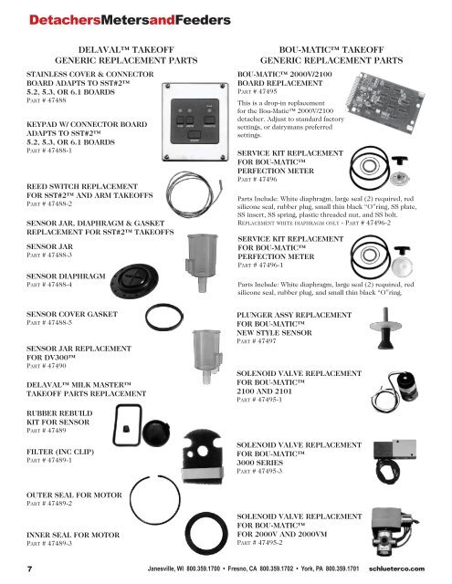 Download the Full PDF Catalog - Schlueter Dairy Technologies