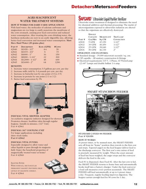 Download the Full PDF Catalog - Schlueter Dairy Technologies