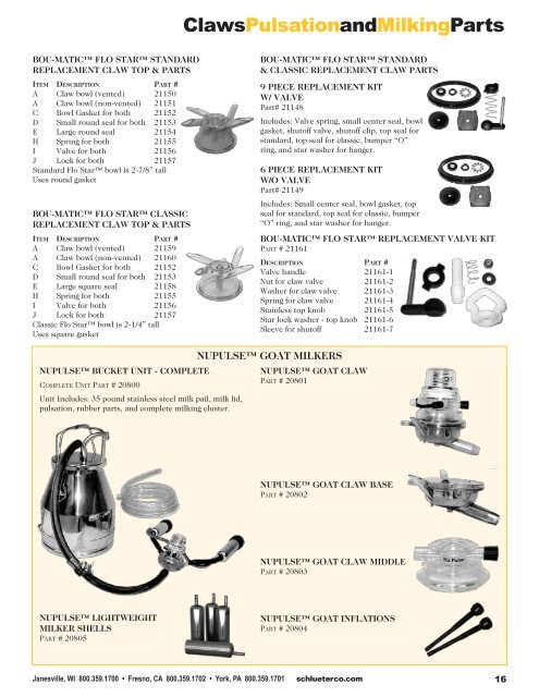 Download the Full PDF Catalog - Schlueter Dairy Technologies