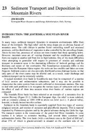 23 Sediment Transport and Deposition in Mountain Rivers