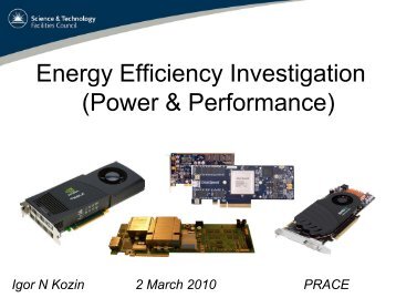 Energy Efficiency Investigation (Power & Performance) - prace