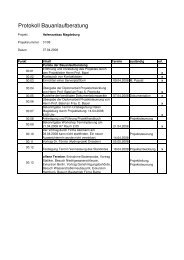 Protokoll Bauanlaufberatung - shmp.de