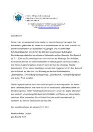 Elternbrief Busumstellung - Grundschule Kredenbach