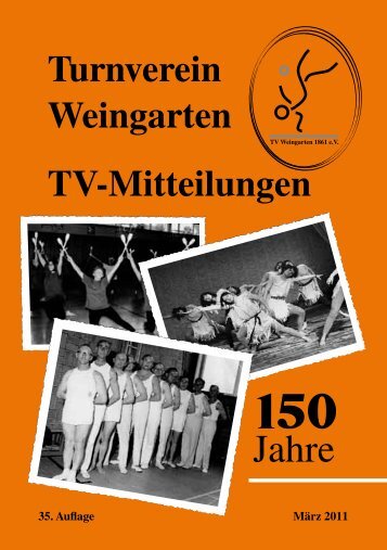 Turnverein Weingarten TV-Mitteilungen - TV Weingarten 1861 eV
