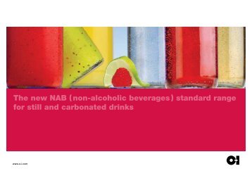 European Non-Alcoholic Range Products  Catalogue