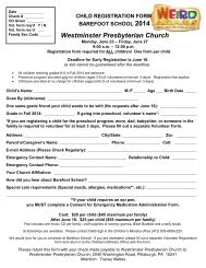 CHILD REGISTRATION FORM BAREFOOT SCHOOL 2013 ...