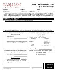 Application Form For Change Of Room Apartment