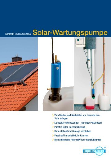 Produktbeschreibung Solar-Wartungspumpe - Oilpress Keller