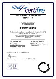 CERTIFICATE OF APPROVAL No CF 548 PROMAT UK ... - Himerpa