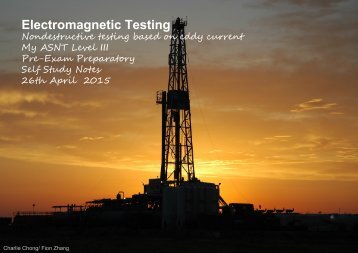 Electromagnetic testing non-destructive techniques based on eddy current testing