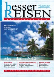 Mediadaten 2010 - besser REISEN