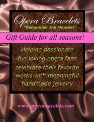 Opera Bracelets Gift Guide