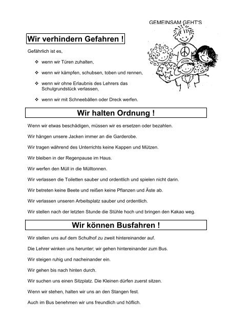 Unser Schulvertrag - Grundschule Kredenbach