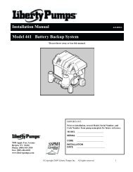 Installation Manual 4414000A - Liberty Pumps