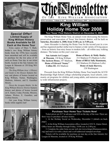 December 2008 - King William Association