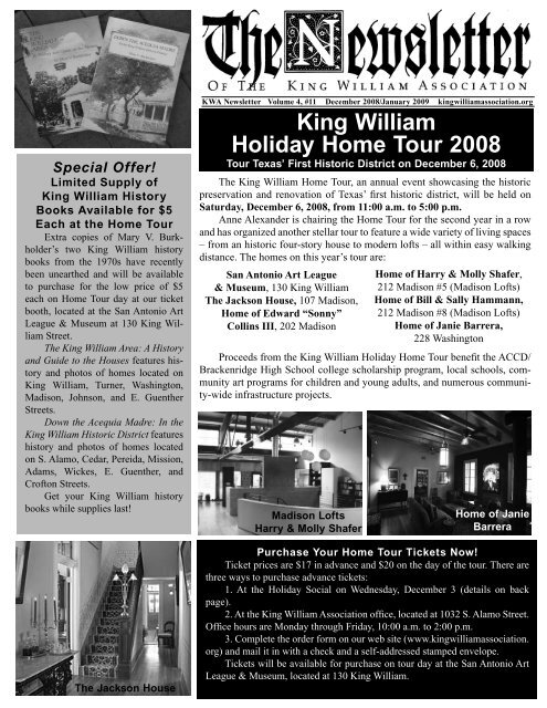 December 2008 - King William Association