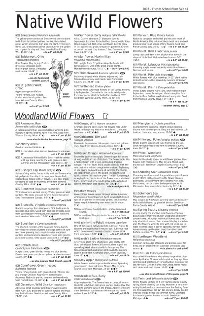 2005 Catalog (PDF: 2.9MB) - Friends School Plant Sale
