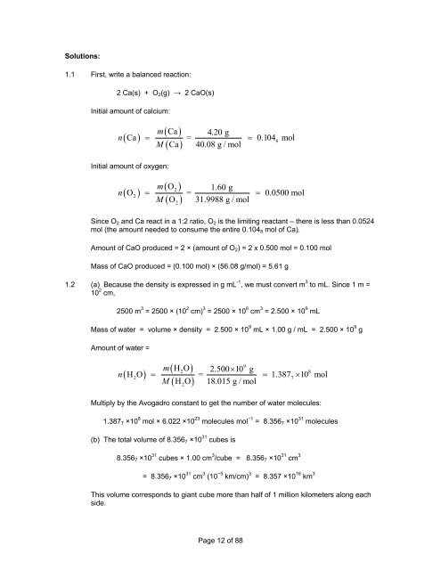 Chemistry Review Manual 2