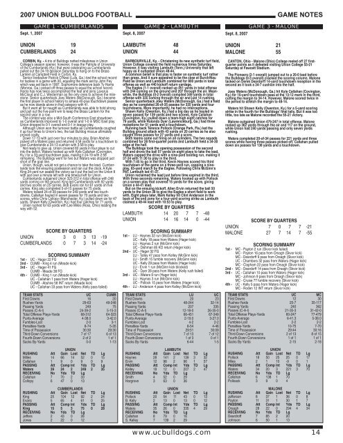 game-notes-pikeville.. - Union College Athletics