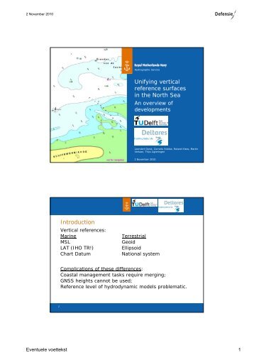 Unifying vertical reference surfaces in the North Sea ... - Shoa