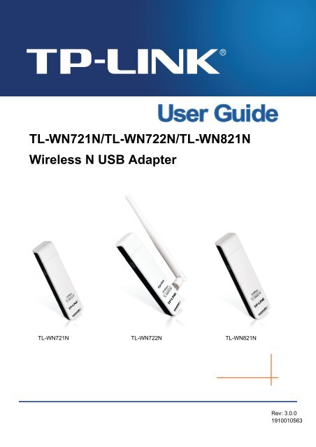 TL-WN721N/TL-WN722N/TL-WN821N Wireless N USB ... - TP Link