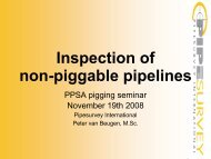Inspection of non-piggable pipelines