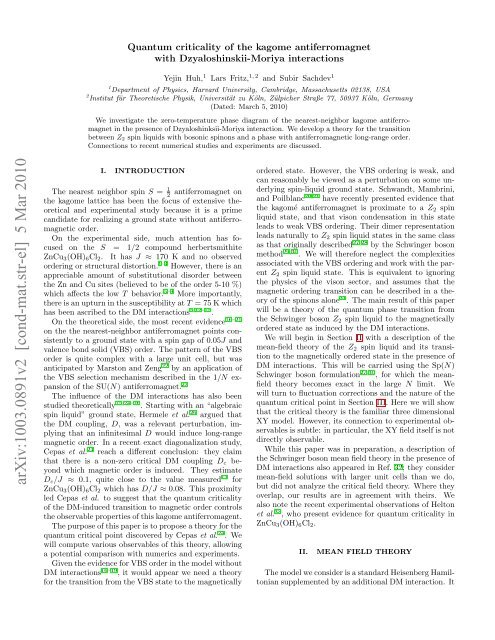 Quantum criticality of the kagome antiferromagnet with ...