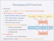 ALPS Frontend (GUI) - Comp-phys.org
