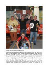 P126 Wunstorf Open Dartsmeisterschaften kamen gut an